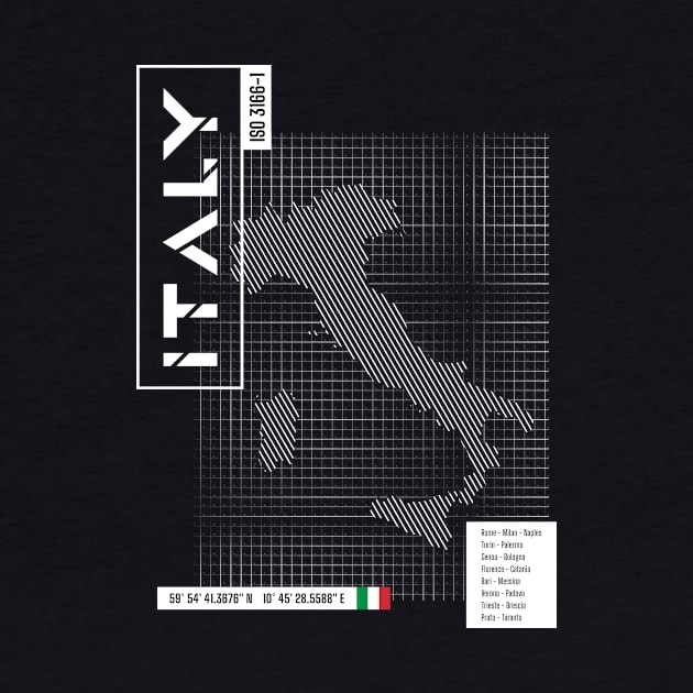 Italy Futuristic Map by R4Design